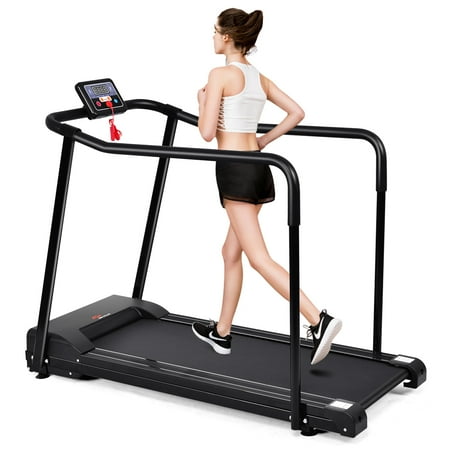 Goplus Electric Treadmill Walk To Fitness For Olders w/ Extra-long (Best Treadmill Interval Workout For Weight Loss)