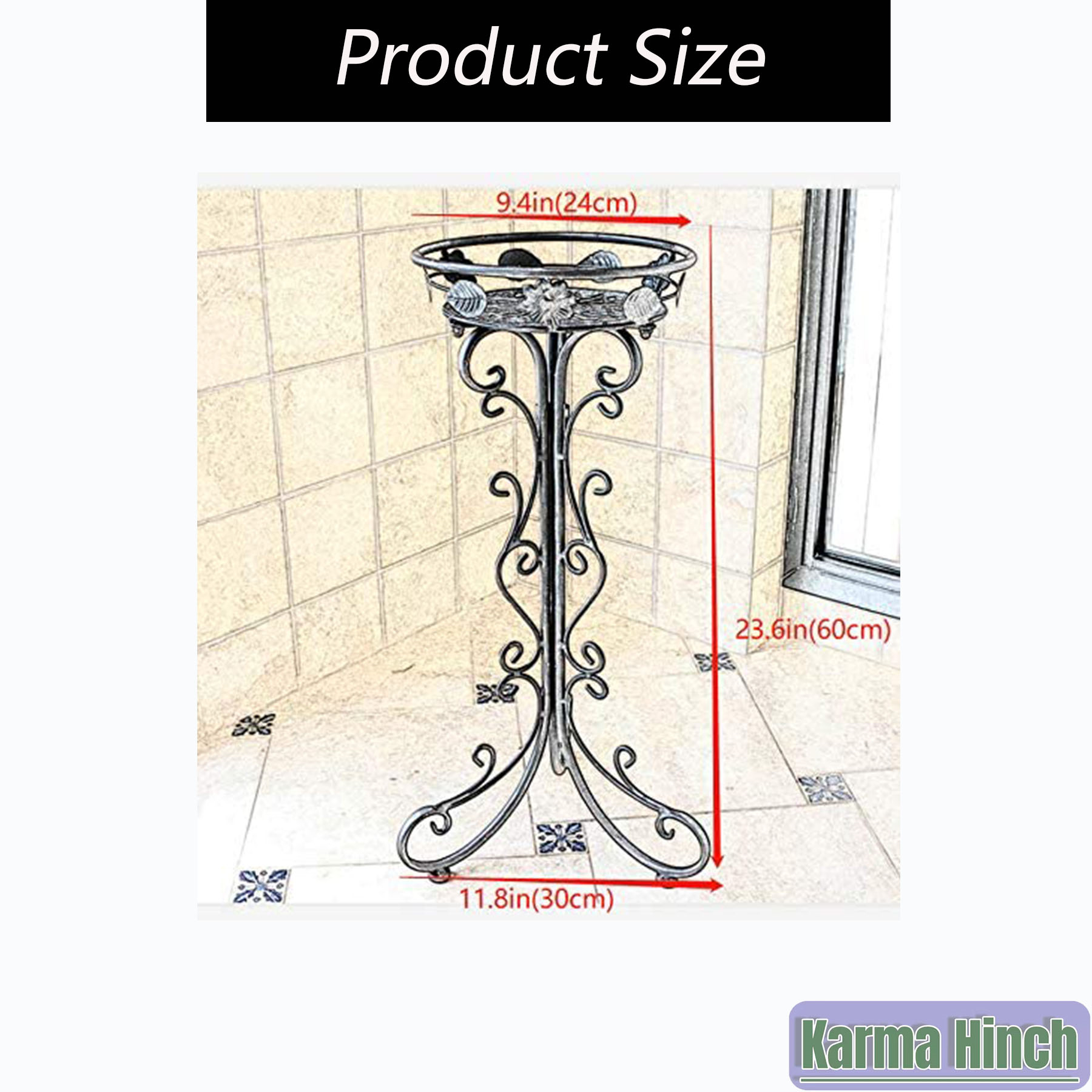 Wrought Iron Plant Stands Indoor Outdoor,Metal Tall Plant Stand Iron