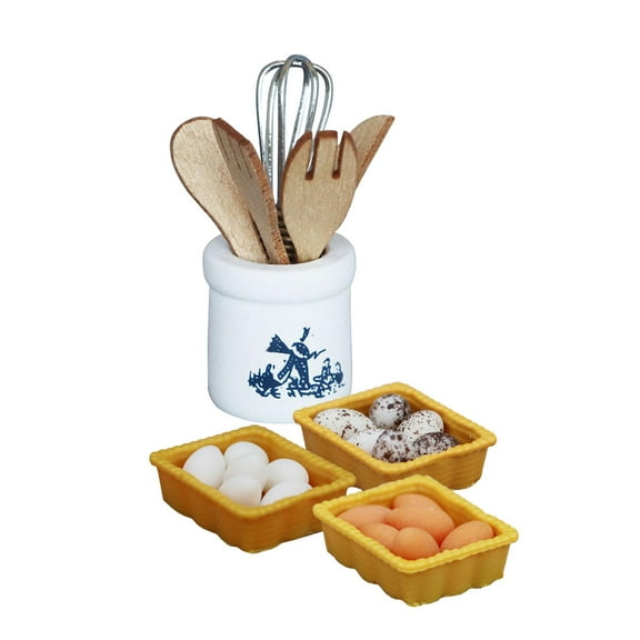 Kokiya Dollhouse Kitchen Utensils 1:12 Miniature Baking Tools Birthday Gifts Simulation