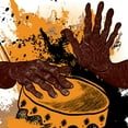 thumbnail image 2 of African Drummer Wall Mural by Wallmonkeys Peel and Stick Graphic (48 in H x 48 in W) WM92666, 2 of 4
