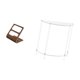 thumbnail image 5 of Organizador de mandos a distancia acrílico de dos niveles, caja de almacenamiento para escritorio, ideal para espacios pequeños: oficina, mesa de coci, 5 of 8