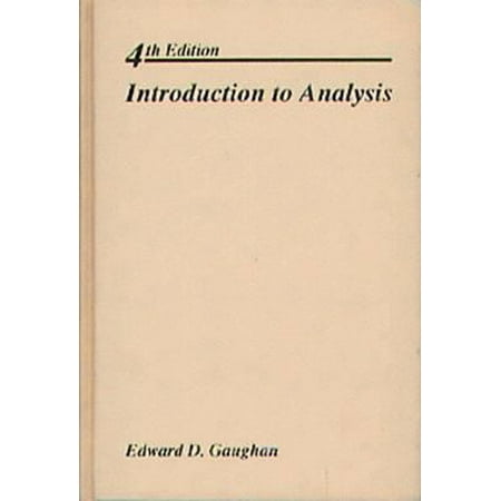 Introduction to Analysis [Hardcover - Used]