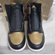 thumbnail image 3 of N I-K-E A i r-Jor-dan 1 High OG Black/ Metallic Gold DZ5485-071, 3 of 6