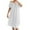 White, variant on Uaswgudfs Women's Off Shoulder Nightgown with Removable Pads, Casual Midi Sleep Dress, Comfortable Loungewear Nightdress for Women Blue L