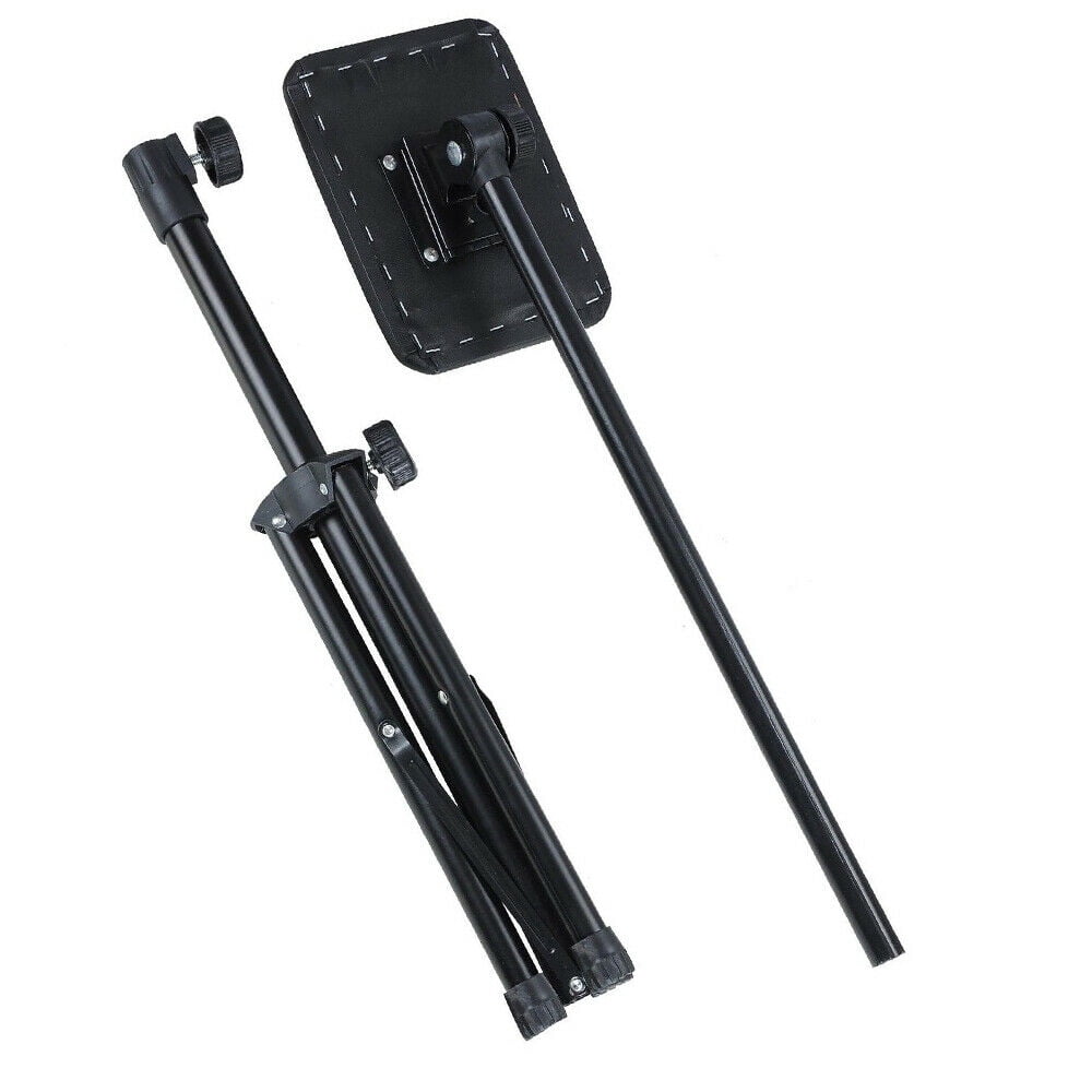 Tattoo Tripod Stand Arm Leg Rest Chair Tool Foldable Height Adjustable with PVC Sponge Pad Black