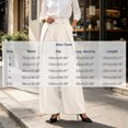 thumbnail image 3 of Achuyrbd Women's High Waisted Wide Leg Pants Button Front with Pockets Solid Color Business Casual Office Trousers Professional Work Wear, S-2XL, 3 of 6