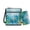 Blue - Turtle Sea Coral Print, variant on Elephant Flower Print PU Leather Crossbody Hobo Bag and Wallet Set for Women, Adjustable Strap, Perfect for Travel, Work & Shopping