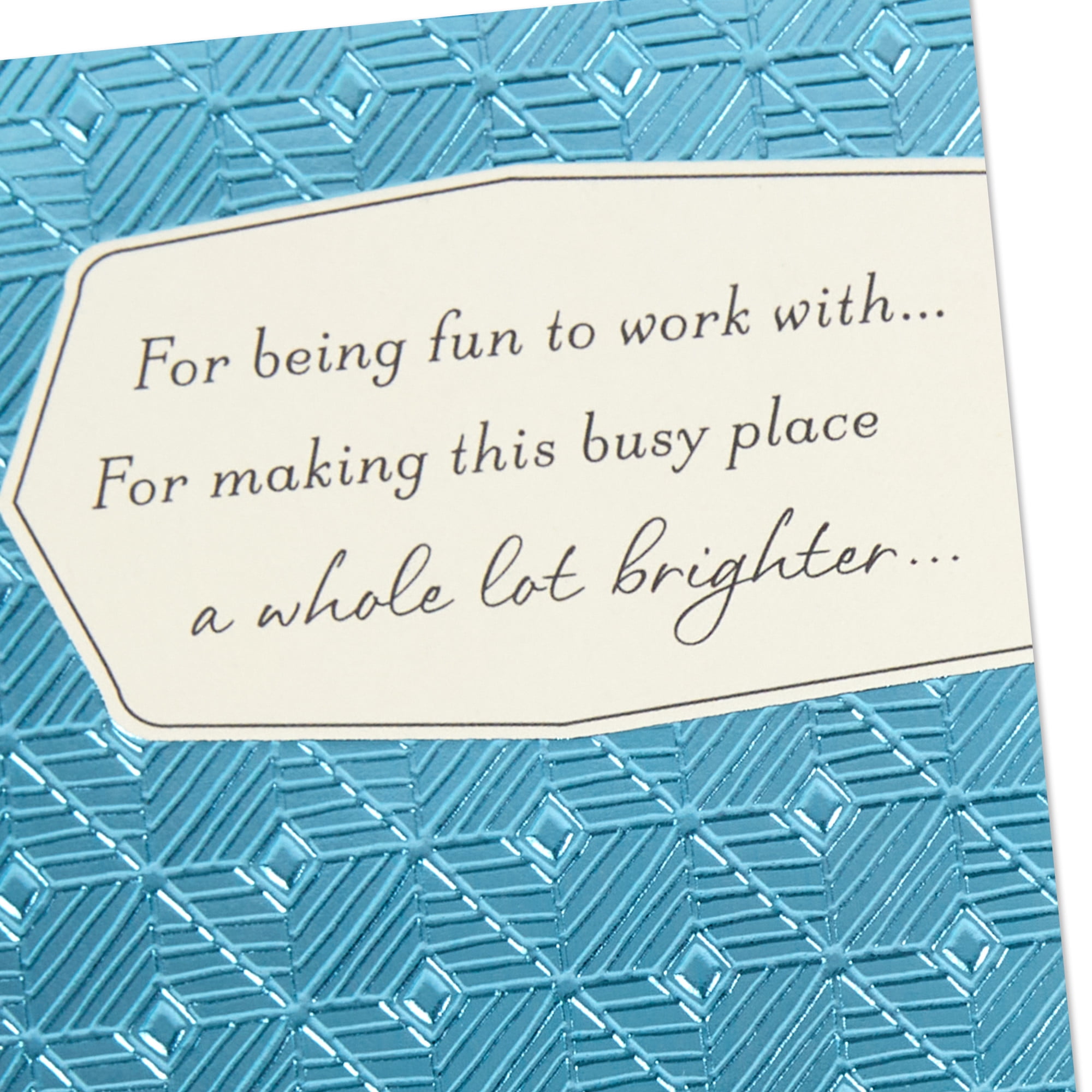 Hallmark Goodbye Card for Co-Worker (Thank You for Being So Fun to Work With)
