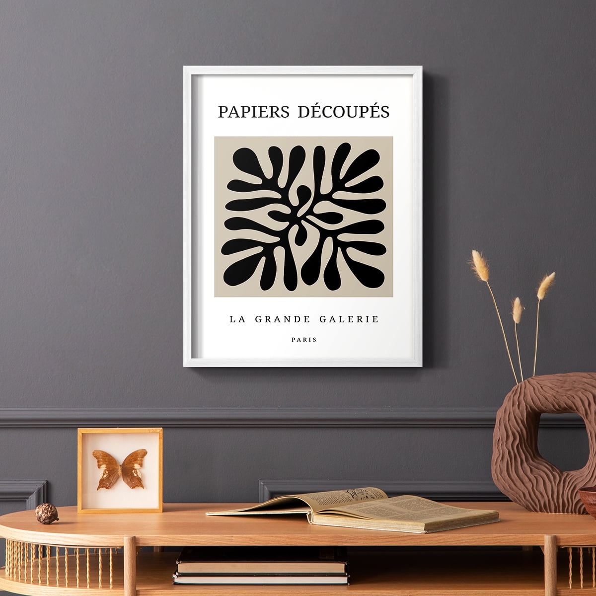 Matisse CCCXCIII in White Solid Wood 8 x 10 Framed Print