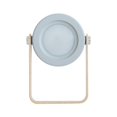thumbnail image 1 of Lámpara de mesita de noche LED táctil regulable Lámpara de escritorio vintage con mango de madera 3 niveles de brillo Lámpara de escritorio portátil plegable con función táctil para dormitorio (blanc JAMW Sencillez, 1 of 5