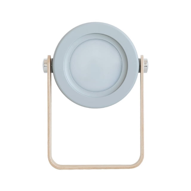 Lámpara de mesita de noche LED táctil regulable Lámpara de escritorio vintage con mango de madera 3 niveles de brillo Lámpara de escritorio portátil plegable con función táctil para dormitorio (blanc JAMW Sencillez