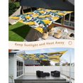 thumbnail image 5 of Sun Shade Sail 8'x10' Yellow Lemon Rectangle Sun Shade Sails Canopy Waterproof Summer Fruit Blue Leaves Outdoor Sunshades Sand UV Block Cover Shades Cloth for Patio Backyard Garden Deck Porch Lawn, 5 of 9