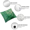 thumbnail image 4 of Acheng Throw Pillow Cover Green Paint Splatter Pattern in Teal from The Material Home Decor Pillowcase Cushion Cover for Sofa Couch Bed and Car,Set of 2 White, 4 of 6