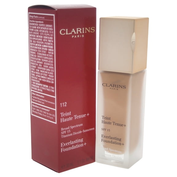 Clarins Everlasting Foundation SPF 15 - # 112 Amber Women 1.1 oz