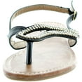 thumbnail image 3 of Luo Luo Womens Tracy Dress Rhinestone Sandals, 3 of 4