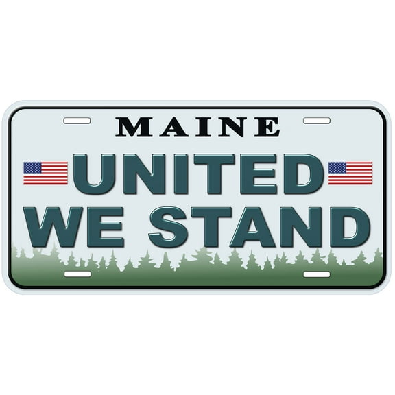 Maine United We Stand Novelty Car Auto License Plate
