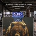 thumbnail image 3 of Bathroom Scale, Highly Accurate Digital Body Scale,Precisely Measures Weight up to 400 lbs-Grizzly Bear Charging At The Camera With Aggressive Expression, 3 of 4