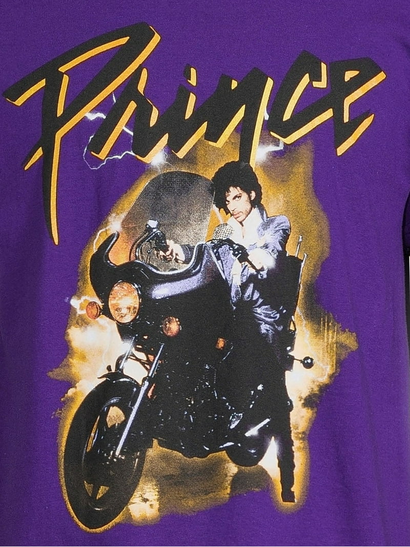 Prince men's Purple Rain Graphic Tee - Fit Short Sleeve Shirt