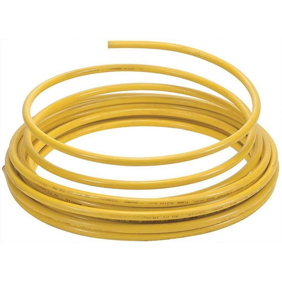 B & K Industries DY06050 Plastic Coated Copper Tube, Yellow, 3/8" x 50'