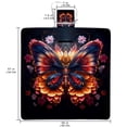 thumbnail image 2 of Butterfly Canvas Outdoor Picnic Blanket Mat Waterproof Foldable Large Size for Beach Camping Hiking - Portable and Durable Material, 2 of 6