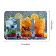 thumbnail image 3 of Balery Refreshing Fruit Infused Drinks Doormat, Durable Flannel Fabric, Waterproof Stain and Fade Resistant, Low Profile,Indoor Outdoor Door Mats, Easy Clean Patio Entrance Mat, 16x24in, 3 of 9