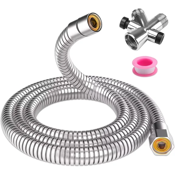 79 Inch Shower Hose Pet Bathing Flexible Stainless Steel Dog Shower Attachment