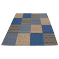 thumbnail image 1 of ECARPETGALLERY 6'8" x 9'9" Transitional Collage Handmade Area Rug for Living Room, Dining Room and Bedroom in Blue, 1 of 9