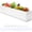 White, variant on 1 Pcs Long Rectangular Planter Box Window Sill Plant Box Metal Water Trough Indoor Large Modern Steel with Drainage Holes Herb Garden Home (32 x 3.5 x 3.5 Inch,Black)