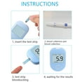 thumbnail image 5 of Blood Glucose Monitor Kit, ​Blood Glucose Meter Glucometer Kit ,50 Glucometer Strips, 50 Lancets, Lancing Device, Carrying Case, 5 of 6