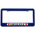 thumbnail image 1 of Ukulele Love with Hearts License Plate Tag Frame, Multiple Colors, 1 of 1