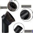 thumbnail image 4 of Vacuum Brush Attachment 1 1/4 Inch Round Soft Horse Hair Vacuum Brush Bristle with 2 1/2 inch to 1 1/4 inch Hose Adapter, 4 of 5