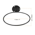 thumbnail image 2 of Uxcell 7.25'' Ring Wall Mounted Stand Rack Flower Pot Holder, Black, 2 of 4