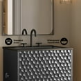 thumbnail image 4 of Bosse 24" Freestanding Bathroom Vanity in Black Oak with Black 3-Hole Centerset Sink Top, 4 of 11