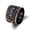 Brown, variant on Leather Bracelet Handmade Black Brown 9 Inches 47MM Button Clasp L508-Brown