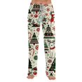 thumbnail image 5 of Women's Comfy Christmas Pajama Long Pants Casual Pj Bottoms for Women Drawstring Lounge Pants Comfy Baggy Sleepwear Fall Winter Home Wear, 5 of 5