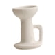 thumbnail image 1 of Portavelas de cerámica para velas de té, centro de mesa, adorno clásico bohemio Blanco, 1 of 7
