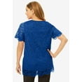 thumbnail image 3 of Jessica London Women's Plus Size Stretch Lace Tunic, 3 of 6