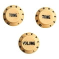 thumbnail image 2 of 3Pcs Guitars for St Knob 1Volume 2Tone Control Knobs 2Pcs Guitar Arms Bar Knobs Yellow+Black, 2 of 9