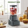 thumbnail image 3 of CONCETTA Professional Smoothie & Food Processing Blender, 1100W Motor, 3 Preset Functions for Frozen Drinks, Smoothies & Sauces, Large Pitcher with To-Go Cups，Gray, 3 of 9