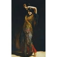 thumbnail image 2 of Leopold Schmutzler 16x24 Black Ornate Framed Double Matted Museum Art Print Titled: The Flamenco Dancer, 2 of 5