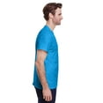 thumbnail image 2 of Gildan Mens Heavy Cotton T-Shirt, L, Heather Sapphire, 2 of 3