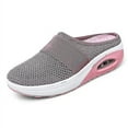 thumbnail image 2 of Chaussures pour Femmes en Maille Respirante Décontractées Demi-Mules Rehaussantes Rose, 2 of 4