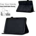 thumbnail image 2 of Embossed Folio Flip Smart Case for Kindle Paperwhite (11th Generation) 2021, Premium PU Leather Kickstand Card Slots Magnetic Auto Sleep / Wake with Pen Slot Case for Paperwhite 2021, Black, 2 of 5