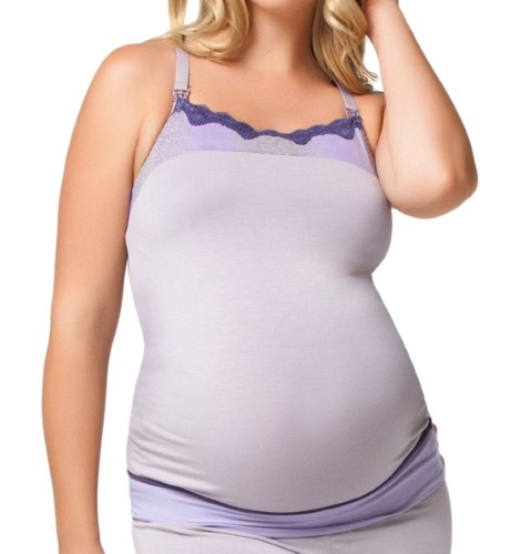 Details about / Cake Lingerie LAVENDER PURPLE Plum Nursing Camisole Pyjama Top US Small