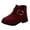 Red, variant on Gyujnb Girls Shoes Solid Color Short Boots Non Slip Breathable Nude Women Boots,Boys Shoes,Girls Shoes,Size:4-4.5 Years