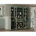 thumbnail image 2 of Palace Imports 100% Solid Wood Kitchen Pantry Storage Cabinet with Glass Doors, Adjustable Shelves and 2-Drawers, Sage, 2 of 2