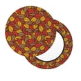thumbnail image 2 of Disketp Fall Leaves Funda Redonda para Taburete, Funda de Cojín para Silla de Bar Suave y Elástica-13 inch, 2 of 7