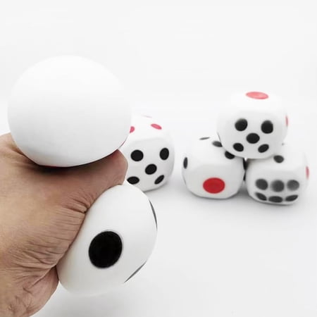 Soft Dice Squeeze Toy 2.3 Inch Slow Rising Sensory Fidget Squishies Stress Anxiety Relief Cube Perfect Gift for Friends Family Colleagues
