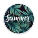 thumbnail image 1 of Xihbxyly Toalla de Playa Tropical, Diseño Redondo Extragrande, Microfibra Supersuave, Secado Rápido para Aventuras Al Aire Libre, Camping, Yoga y Piscina, 150 X 150 Cm, Detalle de Borlas., 1 of 2