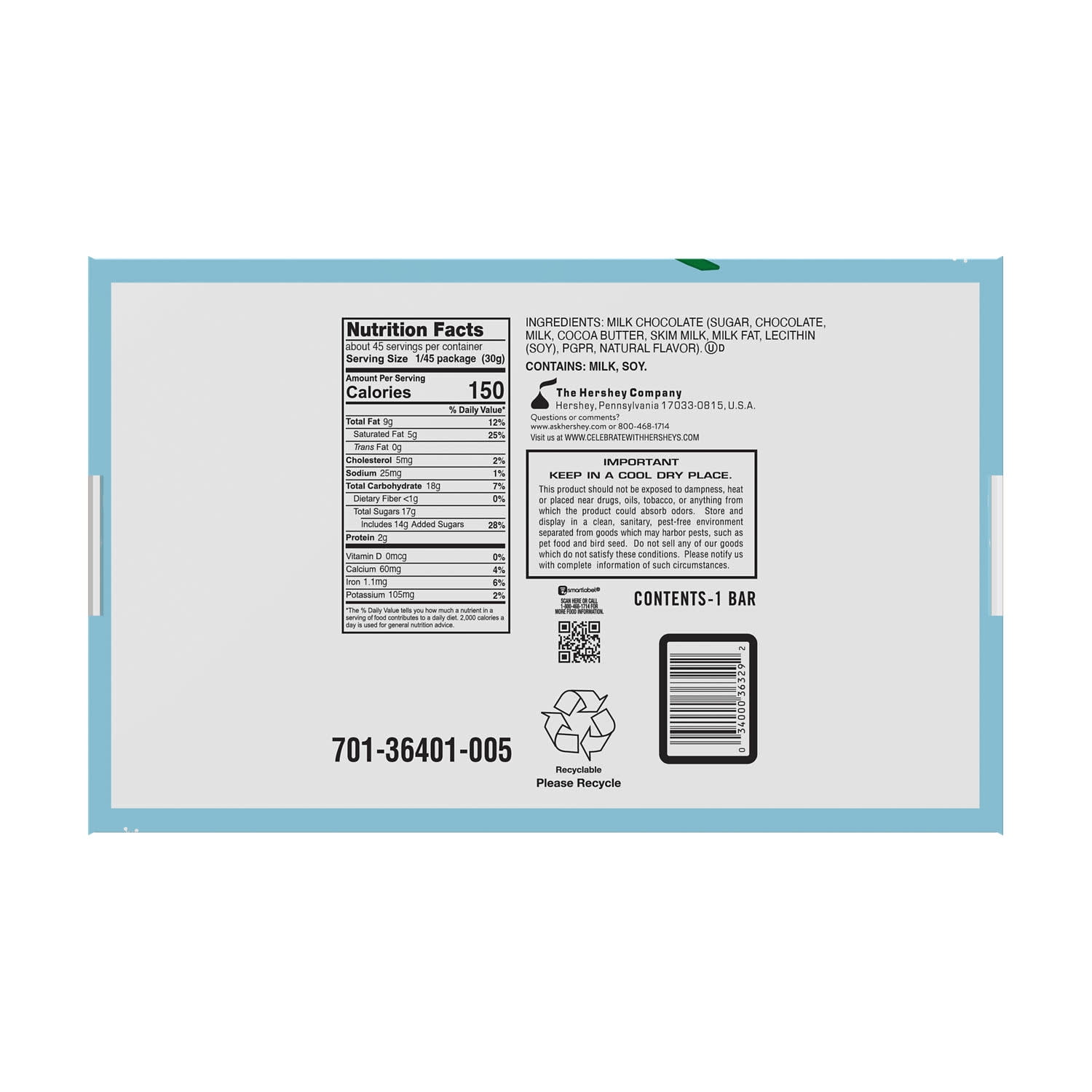 (2 pack) HERSHEY'S Milk Chocolate Candy Gift Bar, 3 lb